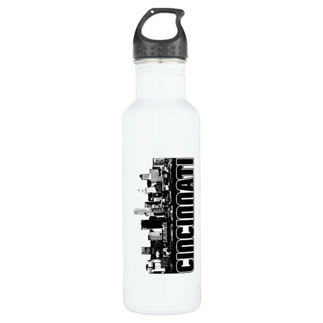 Cincinnati Skyline 710 Ml Water Bottle (Front)