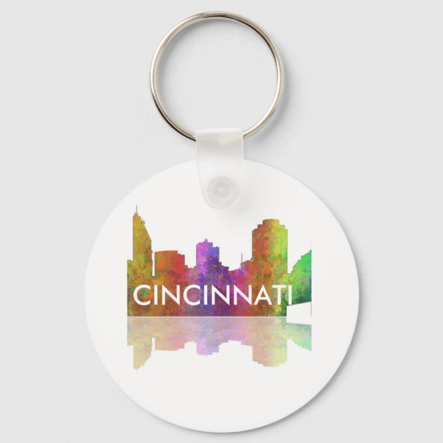 Cincinnati Skyline Keychain (Front)