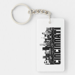Cincinnati Skyline Keychain