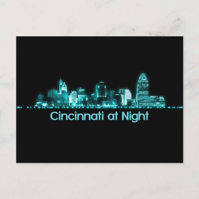 Cincinnati Skyline Postcard (Front)