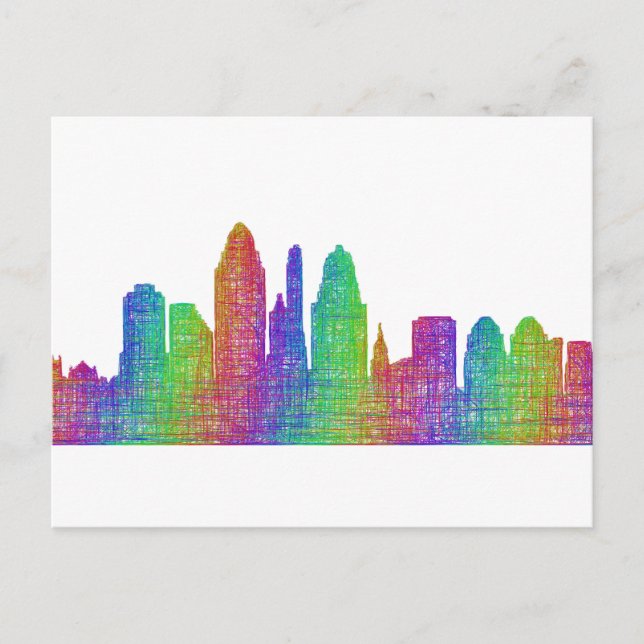 Cincinnati skyline postcard (Front)