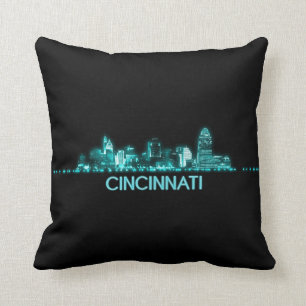 Cincinnati Skyline Throw Pillow