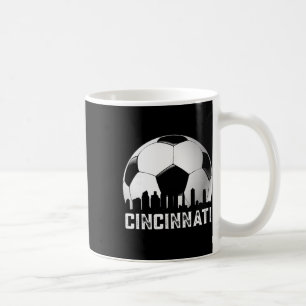 Cincinnati Soccer Distressed Vintage Soccer Fans Coffee Mug