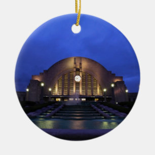 Cincinnati Union Terminal Ceramic Ornament