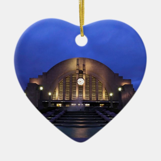 Cincinnati Union Terminal/Museum Centre Ceramic Ornament (Front)
