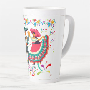 Cinco colorwave white latte mug