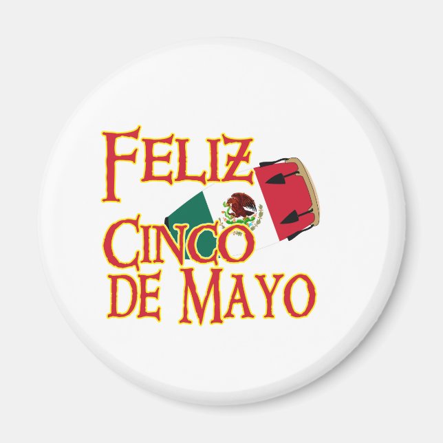 Cinco de Conga Magnet (Front)