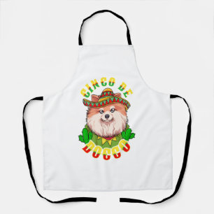 Cinco de Doggo Funny Pomeranian Apron