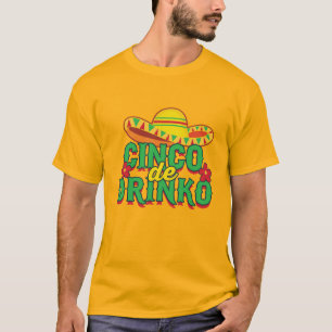 Cinco de Drinko Fiesta Sombrero  T-Shirt