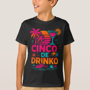 Cinco de drinko fiesto cinco de mayo mens fiesta 5 T-Shirt