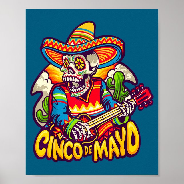 Cinco de drinko funny cinco de mayo party drinking poster (Front)