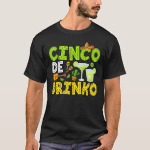 Cinco De Drinko Margarita Cinco De Mayo Fiesta Par T-Shirt