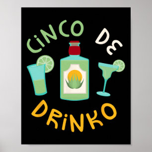 Cinco De Drinko Shirt Men Women Cinco De Mayo Part Poster