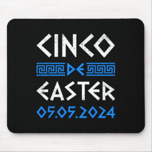 Cinco De Easter Funny Cinco De Mayo Orthodox Greek Mouse Pad
