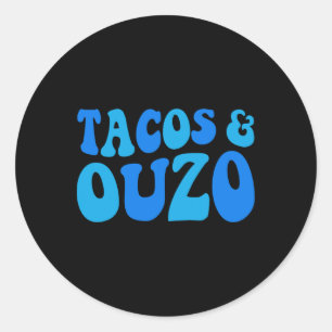 Cinco De Easter Ouzo Cinco De Mayo Orthodox Greek  Classic Round Sticker