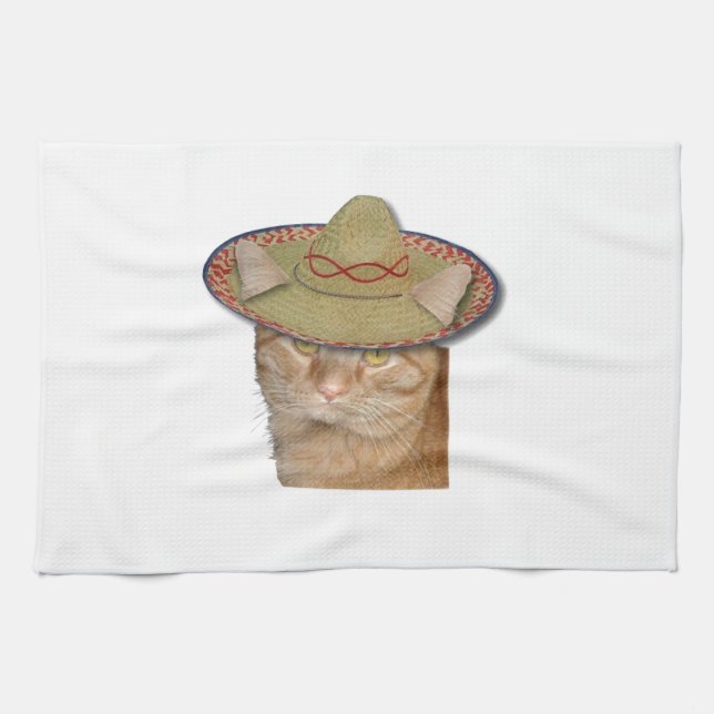 Cinco de Gato Kitchen Towel (Horizontal)
