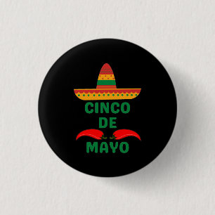 Cinco De Mayo 1 Inch Round Button