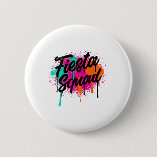 Cinco De Mayo 2024 Fiesta Squad Fiesta Mexican Col 2 Inch Round Button
