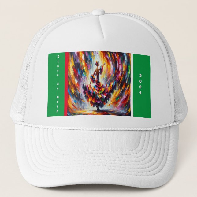 Cinco de Mayo 2024 Flamenco Dancer Trucker Hat (Front)
