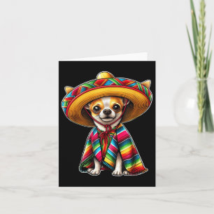 Cinco De Mayo 2025 Chihuahua Dog Lover Sombrero Ta Card