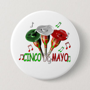 Cinco de Mayo 3 Inch Round Button