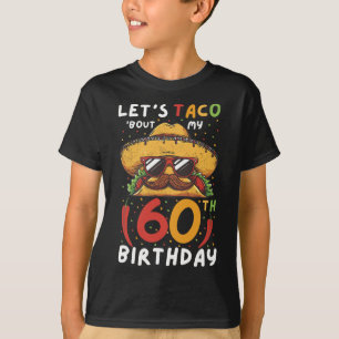 Cinco De Mayo 60th Birthday Taco Age 60 Mexican Bi T-Shirt