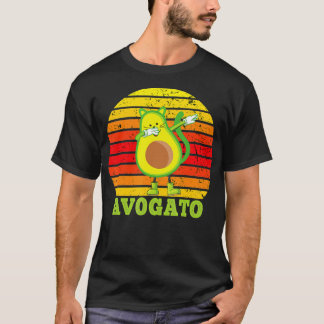 Cinco De Mayo, Avogato, Retro Dubbing Cat Avocado T-Shirt