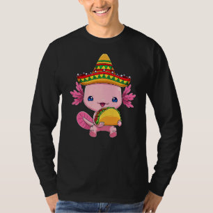 Cinco De Mayo Axolotl Taco Cute Mexican Axolotl Wa T-Shirt