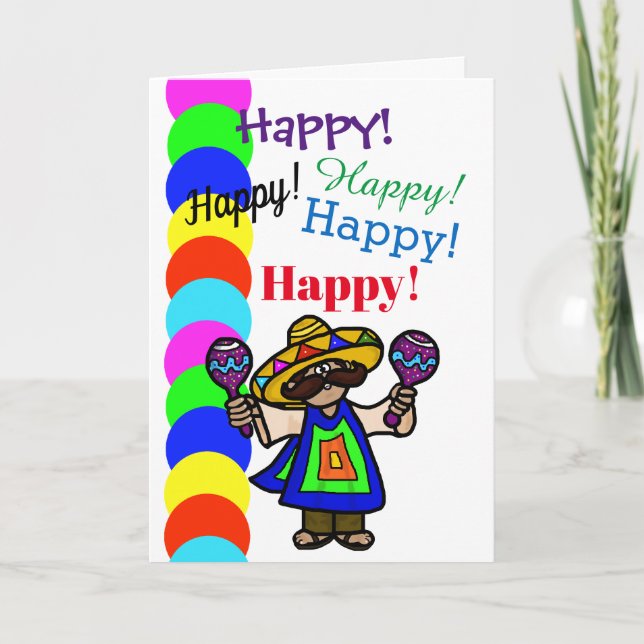 Cinco de Mayo Birthday Card (Front)