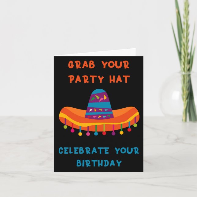 Cinco De Mayo Birthday Celebration Card (Front)