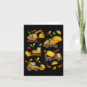 Cinco De Mayo Boys Kids Toddler Construction Truck Card