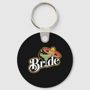 Cinco De Mayo Bride Sombrero Margarita Party Mexic Keychain