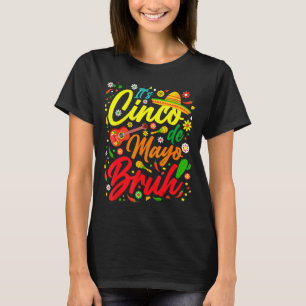 Cinco de mayo bruh dabbing mexican boy poncho T-Shirt