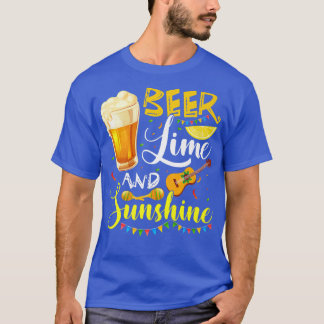 Cinco De Mayo Bunny Bring Beer Lime Guitar Sombrer T-Shirt