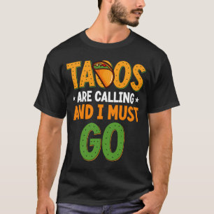 Cinco De Mayo, Buritos , Mexico Tacos and Avocado T-Shirt