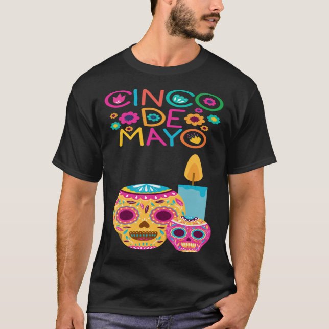 Cinco De Mayo Burritos Mexico Tacos and Avocado 10 T-Shirt (Front)