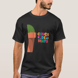 Cinco De Mayo Burritos Mexico Tacos and Avocado 2 T-Shirt