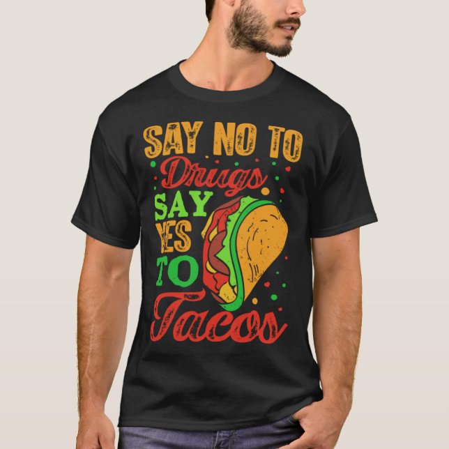 Cinco De Mayo Burritos Mexico Tacos and Avocado 48 T-Shirt (Front)