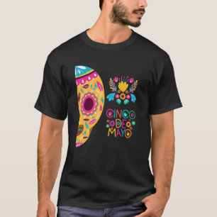 Cinco De Mayo Burritos Mexico Tacos and Avocado 8 T-Shirt