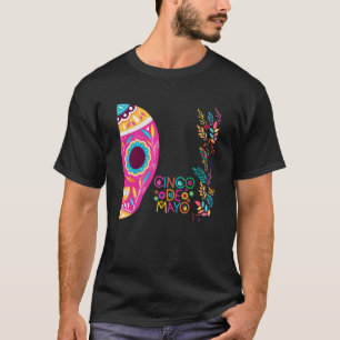 Cinco De Mayo Burritos Mexico Tacos and Avocado  8 T-Shirt