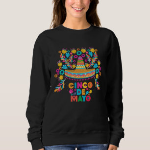 Cinco De Mayo Burritos Mexico Tacos and Avocado Sweatshirt