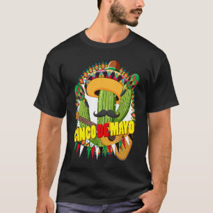 Cinco De Mayo Burritos Mexico Tacos and Avocado T-Shirt
