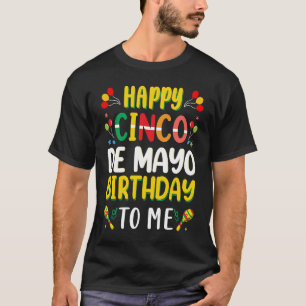 Cinco De Mayo Burritos  Mexico Tacos and Avocado   T-Shirt