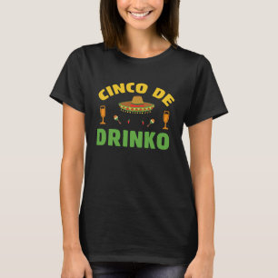 Cinco De Mayo Burritos Mexico Tacos and Avocado T-Shirt