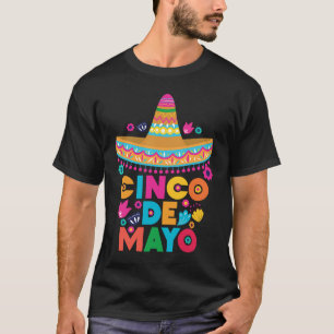 Cinco De Mayo Burritos  Mexico Tacos and Avocado   T-Shirt