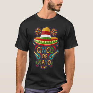 Cinco De Mayo Burritos  Mexico Tacos and Avocado   T-Shirt