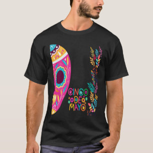 Cinco De Mayo Burritos Mexico Tacos and Avocado T-Shirt