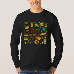 Cinco De Mayo Burritos Mexico Tacos and Avocado T-Shirt