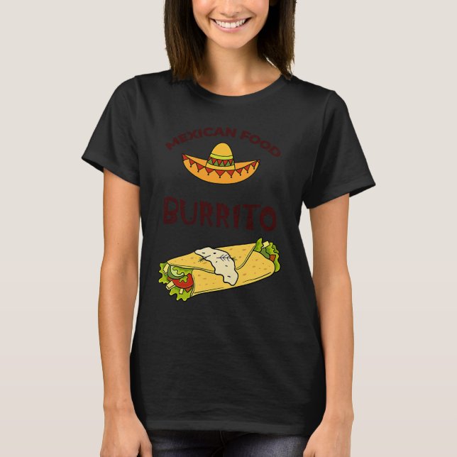 Cinco De Mayo Burritos  Mexico Tacos and Avocado   T-Shirt (Front)