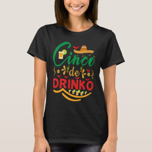 Cinco De Mayo Burritos Mexico Tacos and Avocado T-Shirt